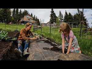 Alaska last frontier || Eve Kilcher and daughter Sparrow plant spring greens