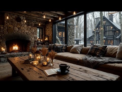 Cozy Christmas Jazz Music December Vibes Relaxing Cafe Ambiance
