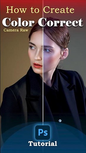 How to Color Correct Photos in Adobe Camera Raw #photoshop #tutorials #shorts