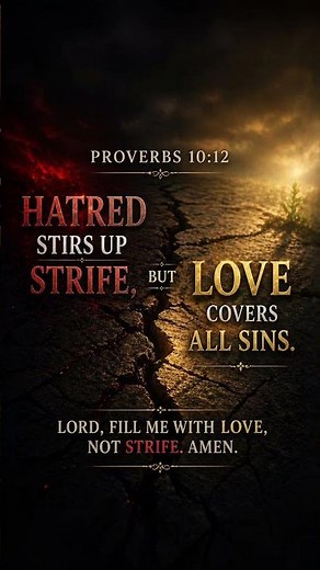 Proverbs 10:12 — love covers all sins | powerful bible verse & short prayer