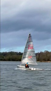 Bob finds the breeze line #solosailing #dinghy #sailing #barntgreen