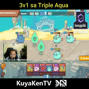 266K views · 1K reactions | 3v1 sa Triple Aqua #AXIE #axieinfinityvideos #Axieinfinity #axieinfinityph #axieinfinityhighlights | KuyaKen TV | Facebook