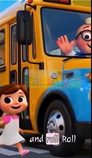 Wheels on the Bus 🚍 | 3D School Bus Song | Fun Kids Nursery Rhyme Animation