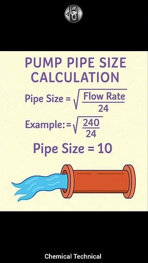 Pump Pipe Size Calculations #pumps #flowmeters #flowrate