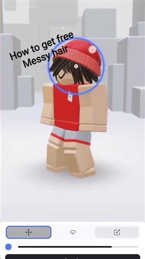 Free Messy hair with red cap free in marketplace 😀