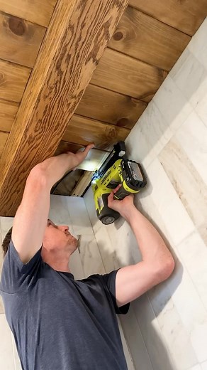 don’t install a drywall ceiling, do this instead 🪵⚒️ #DIYWoodCeiling #WoodCeilingTransformation #CeilingMakeover #DIYHomeProject #RusticCeiling #Woodworking #HomeRenovation #InteriorDesign #DIYHomeDecor #WoodCeilingDesign #CeilingIdeas #HandcraftedCeiling #HomeImprovement #FarmhouseStyle #DIYDecor #WoodAccent #RenovationInspiration #CeilingDecor #WoodCeiling #CeilingRevamp | John Dolechek