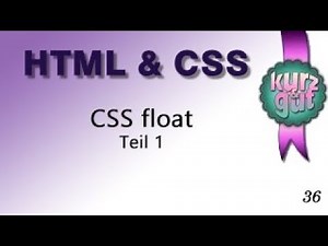CSS3 Float Teil 1