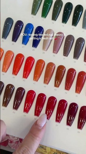 The red nail theory is a real thing… 🤫