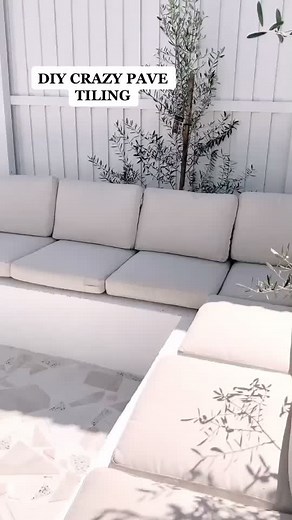 DIY Crazy Pave Tiling for Outdoor Spaces