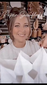 Paper snowflakes using lunch bags❄️ | Barefoot & Freckled, LLC