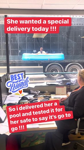 The pool is tested and good to go #pool #deliveryservice #goodtogo | Jasonthetruckboy