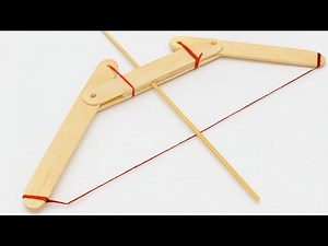 How to Build a Small Popsicle Sticks Crossbow Using Simple Materials