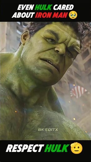 Even Hulk Cared About Iron Man 🥹 #shorts #hulk #avengers #ironman