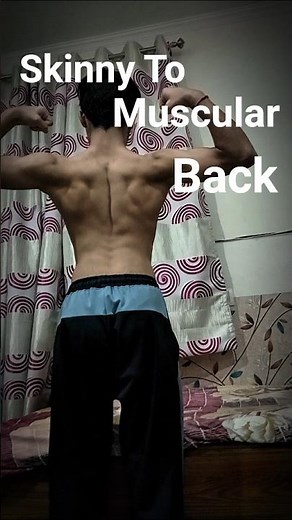 From Skinny To Muscular Back 💀|#fypage #fyp#homeworkout #workout