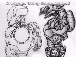 Mech Robotic Leg Drawing Tutorial How To Draw Sci Fi Step By Step