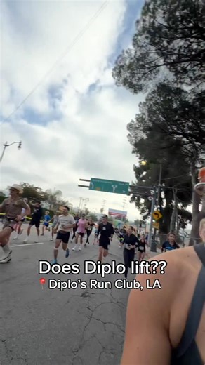 Ladder on Instagram: "@diplosrunclub takes LA, and of course we hit the 5K to find out if @diplo lifts. 🏋️ The verdict? Yes— and you can even find his workouts on the Ladder App, first week free."