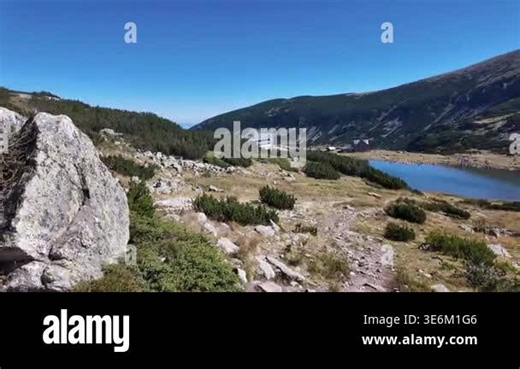 Amazing Summer Landscape of Musalenski lakes, Rila mountain, Bulgaria Stock Video Footage - Alamy