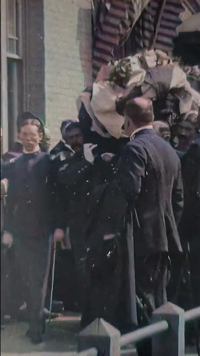 President McKinley's Casket 1901 Colorized | #colorized #history #president