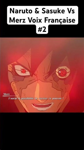 Naruto Storm VF : Naruto & Sasuke Vs Merz Voix Françaises #shorts #narutostorm #short #shortvideo