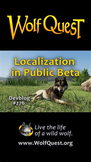 WolfQuest on Instagram: "LOCALIZATION IN PUBLIC BETA! After a lot of work by a lot of people, we've got v2.0.5 -- the localization update -- in public beta! This adds nine languages to the game: Arabic, Chinese (Simplified), French, German, Indonesian, Japanese, Portuguese (Brazilian), Russian, and Spanish. If your computer is already set to use one of these languages by default, that language should be selected by default when you launch the beta. But you can also manually select a language man
