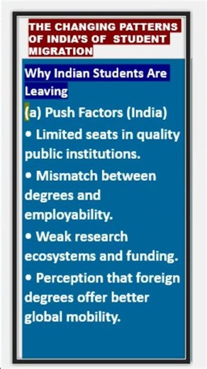 18/12/25 Current Affairs THE CHANGING PATTERNS OF INDIA'S OF STUDENTS MIGRATION