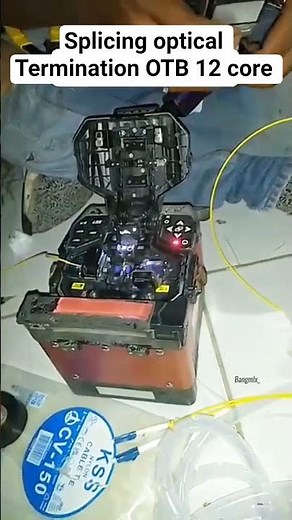Splicing optical Termination OTB 12 Core #cisco #router #splicing #otdr