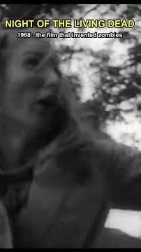 Night of the Living Dead (1968), public domain. The film that invented the modern zombie. #horror #c