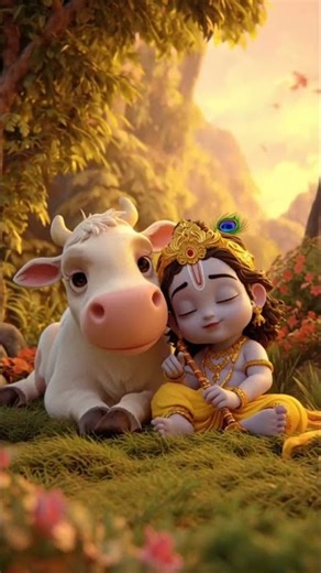 Krishna Ji Cow Ke Saath | Divine Video | Bhakti