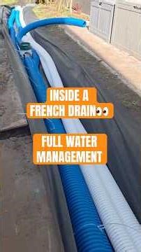 Inside a French Drain System 👀 (Most People Never See This)