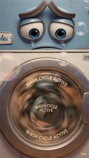 The Overworked Washing Machine: Bubbles' Sad Story 🧼😭