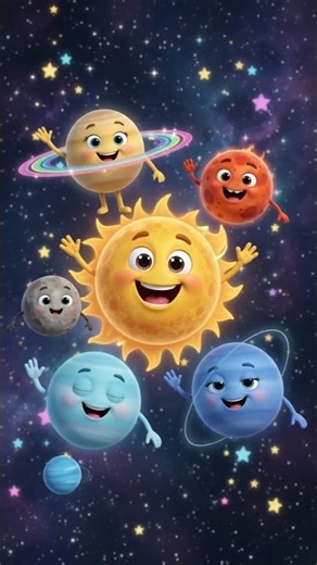 Learn the Solar System for Kids 🌞🪐 | Sun & 8 Planets | Fun 3D Animation #Shorts
