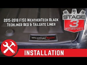 2015-2018 F150 WeatherTech Black TechLiner Bed and Tailgate Liner Install