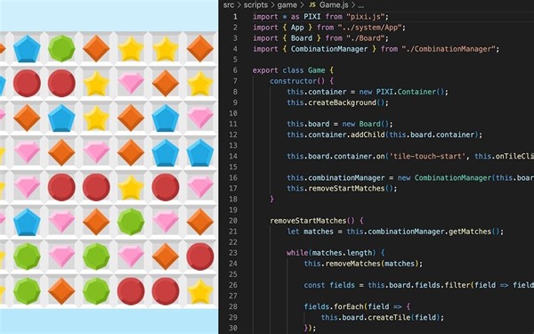 How to create match3 game with JavaScript and PixiJS