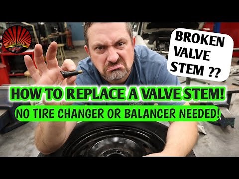 How to replace a wheel valve stem or tpms sensor without a tire changer or wheel balancer ! Sweet!