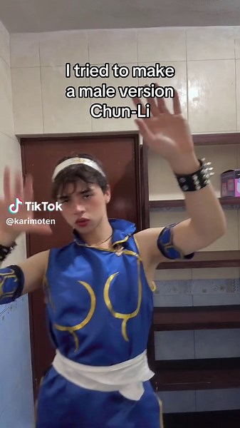 Creative Male Chun-Li Costume for Halloween