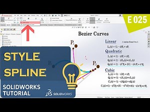 SolidWorks Sketch Tutorial (E025) │ Style Spline vs Spline – Advanced Sketch Tutorial
