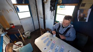 What's inside a $41,000 ice shanty? A fireplace, LED party lighting, satellite TV and more