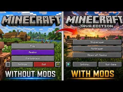 Minecraft Java Edition on Mobile 🔥.Top 5+ Mods to convert Minecraft Pocket Edition into Java Edition