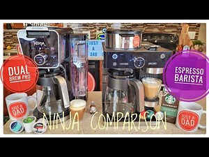 Ninja DualBrew Pro vs Ninja Espresso & Coffee Maker Barista System CFP301 vs CFN601 Comparison