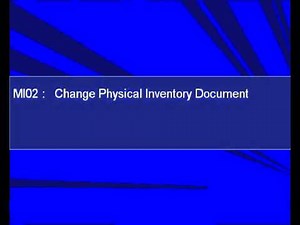 SAP Inventory Management ( IM ) Transaction codes ( Tcodes ) - Training Tutorial