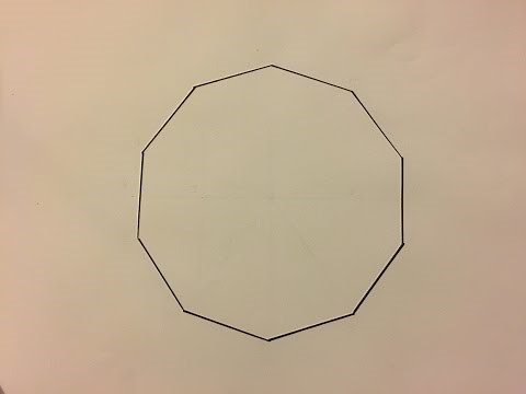 Comment Dessiner Un Décagone - How To Draw A Decagon.