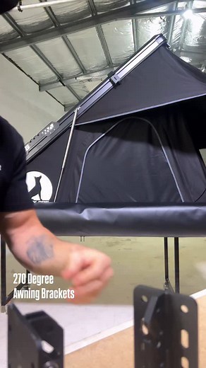270 Degree Awning Brackets designed to mount directly to your Roof Top Tent. #overlanding #4wd #rooftoptent #270degreeawning | Land Raxx