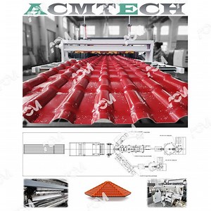 [Hot Item] Machine Plastic UPVC PMMA/ASA PC/PP Colonial/Corrugated/Plastic UPVC PVC ASA Corrugated Roof Tile Panel Sheet Making Extruder Machine