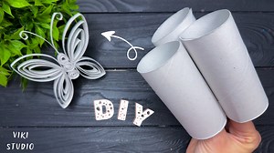 Easy Recycling Craft Idea Paper Decoration DIY Paper Rolls | Origami Studio
