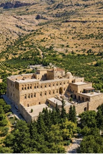 Beautiful DayerZafaran monastery Built 393 A.D. • Mor Hananyo Monastery, also called Monastery of Saint Ananias or Deyrulzafaran (Saffron Monastery), is one of the most renowned monasteries of the Syriac Orthodox Church. • It is located about 3 km east of Mardin, Turkey, in the historic Syriac Christian region of Tur Abdin, long considered a cultural heartland of Syriac Christianity. • The monastery has served for centuries as a major spiritual, cultural, and intellectual center, often described