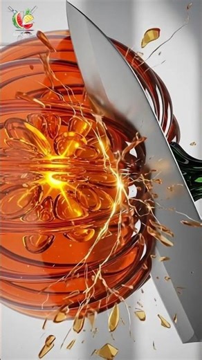 Glass Pumpkin Slow‑Mo Slice | Epic Shattering Moment”