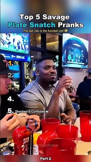 Top 5 Savage Plate Snatch Pranks Part 2