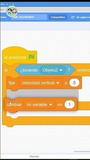 Creando la gravedad en SCRATCH, sigue este video