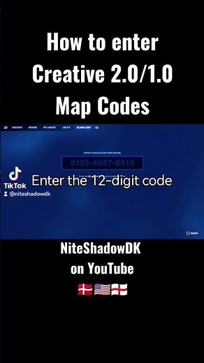 How to enter Creative 1.0 and 2.0 Islands/Maps Codes. Fortnite Chapter 4 Season 2.