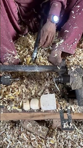 Amazing Wood Turning Process | Skilled Craftsman Shaping Wood on Lathe Machine 🪵 Long